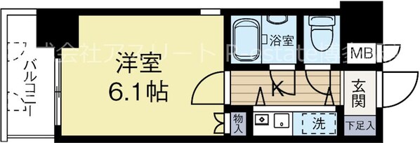 呉服町駅 徒歩9分 3階の物件間取画像